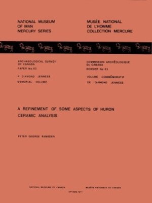 cover image of Refinement of Some Aspects of Huron Ceramic Analysis